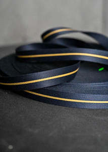 Merchant Mills: Bag Webbing - Long Road 30mm Gold