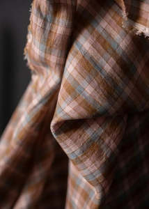 Fabric 1: Sweet Tooth Check Laundered Linen Fabric