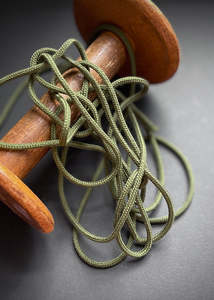 Ribbon Trim: 5mm Acrylic Cord, Caper Green