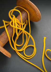 Ribbon Trim: 5mm Acrylic Cord, Sunshine