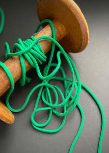 Ribbon Trim: 5mm Acrylic Cord, Clover Green