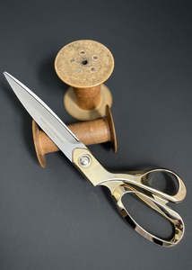Scissors: Green Bell Professional Tailor's Shears. 12"