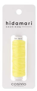 Pure Cotton Sashiko Thread - 30m Neon Yellow