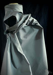 Cotton Drill Canvas: Lightweight Dry Oilskin - Petrol