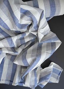 Cotton Batiste Lawn: Lazy Days Stripe, Handwoven Cotton Fabric