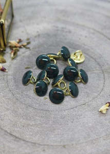 Atelier Brunette: Gem Buttons - Forest. 9mm.