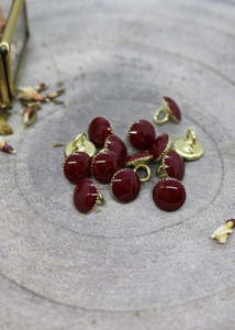 Gem Buttons - Amarante. 9mm