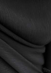 Viscose Modal: Haze Crinkle Cupro Black