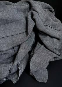 Viscose Modal: Wool Viscose Gauze, Charcoal Grey