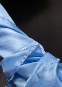 Viscose Modal: Cupro Light Twill Lining, Summer Sky Blue