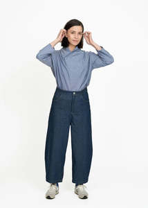Denim Sewing Patterns: The Assembly Line - Barrel-Leg Trousers