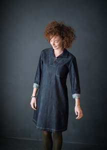 Denim Sewing Patterns: Merchant & Mills Francine Top and Dress