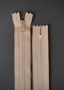 Ykk: YKK Nickel Trouser Zip - Jute