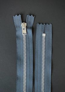 YKK Nickel Trouser Zip - Dark Grey, 20cm