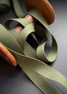 Acrylic Bag Webbing - Caper Green