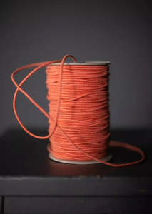 Elastic: RECYCLED COTTON ELASTIC 3mm - Orange Pop