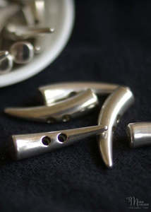 Metal Toggles - Silver 30mm