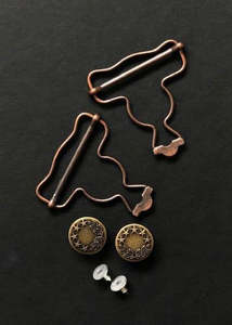 Dungaree Buckles - Nickel or Bronze