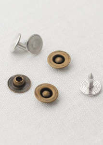 Jeans Rivets - pack of 10. Antique Bronze. Ring 9mm