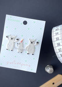 Iron on Patch - Polar Bear Party