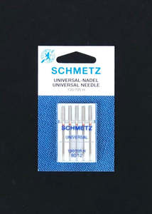 Schmetz Sewing Machine Needles - Universal 80/12. Medium weight cloth