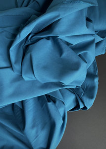 Cotton Poplin: Go to Organics - Fine Cotton Poplin. Peacock Blue