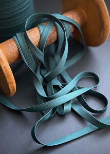 Organic Cotton Double Fold Bias Binding, Bottle Green