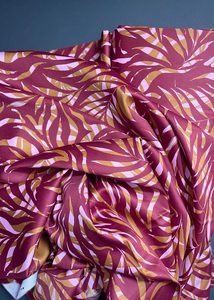 Bold Prints: Bracken Rouge, Cotton Sateen
