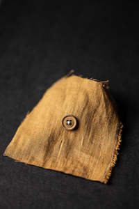 Cotton Button 15mm - Ginger