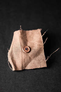Cotton Button 15mm - Nutmeg