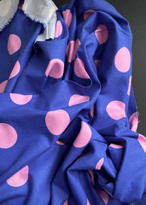 Flannel: Bazaar Cotton Flannel, Violet Spot
