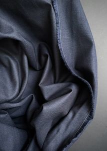 Flannel: Mallow - Light Brushed Cotton Drill, Navy