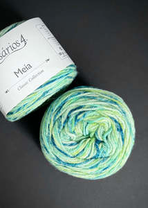 Rosários4 Meia Print. Merino 4ply Yarn col 123