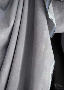 Mask Making: Japanese Cotton Poplin Typewriter Cloth. Fine Black Check