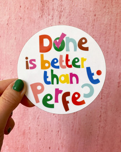 Gifts Under 20: 'Done is better than perfect' Motivational Coaster