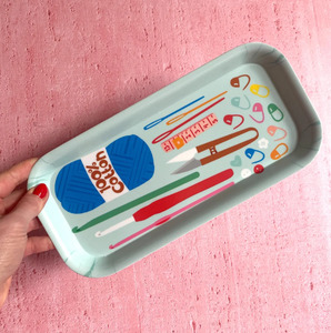 Gifts Under 50: Crochet Desk Tidy: Pale Blue