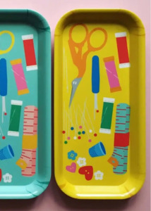 Haberdashery Desk Tidy : Yellow