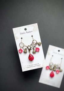All Gifts: Ladybird Stitch Marker Set