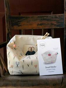 All Gifts: Never Not Knitting - Social Stitcher Project Bag Sewing Pattern