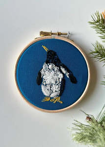 Penguin Pal - Embroidery Hoop Kit, Nest Embirdery