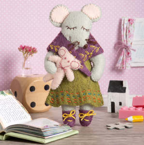 All Gifts: Little Miss Mouse - Felt Hand Stitching Kit, Corinne Lapierre