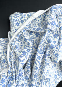 Fabric: Sophia Floral, White - Jersey Knit Cotton Fabric