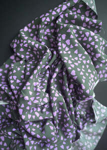 Viscose Lawn. Heart Beat, Green