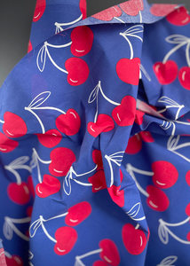 Fabric: La Cerise Coated Cotton, Blue