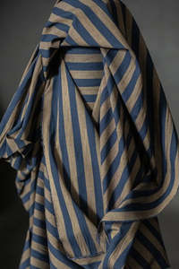Linen: McIntyre Organic Cotton Linen Stripe Fabric