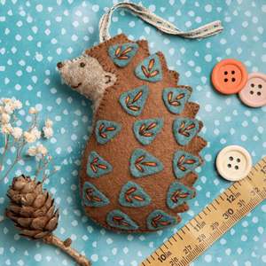 All Gifts: Folk Hedgehog - Felt Hand Stitching Kit, Corinne Lapierre