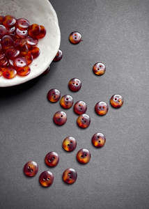 Simple Tortoise Shell Buttons, 10mm