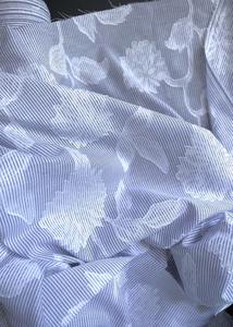 Fabric: Carnation Stripe Jacquard Voile