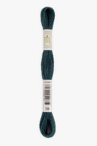 DMC Eco Vita Organic Wool Thread. 709 Cypress Indigo