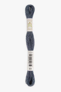 DMC Eco Vita Organic Wool Thread. 611 Cloud Indigo